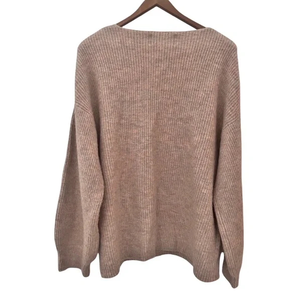 Anthropologie Saturday Sunday Virginia V Neck Sweater Plus Size 1X